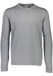 Lindbergh Strickpullover Grau/Hellgrau