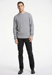 Lindbergh Strickpullover Grau/Hellgrau