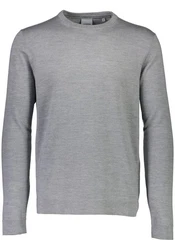 Lindbergh Strickpullover Grau/Hellgrau