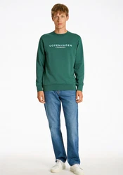 Lindbergh Sweatshirt Türkis/Grün/Dunkelgrün