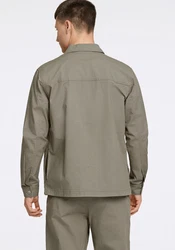 LINDBERGH Hemdjacke Oberhemd Dunkelgrün/Khaki/Beige