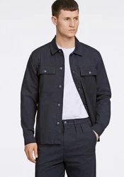 LINDBERGH Hemdjacke Oberhemd Dunkelblau/Blau