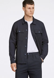 LINDBERGH Hemdjacke Oberhemd Dunkelblau/Blau LINDBERGH Hemdjacke Oberhemd Dunkelblau/Blau