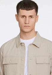 LINDBERGH Hemdjacke Oberhemd Khaki/Beige/Braun