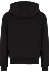 URBAN CLASSICS Bonded Sherpa Zip Hoody Schwarz