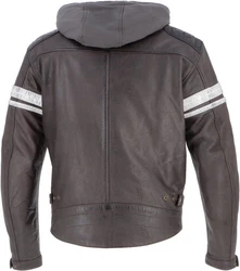 Helstons Motorradjacke Riposte Grau/Dunkelbraun/Braun