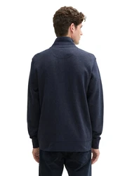 TOM TAILOR Sweatshirt Sweatjacke Dunkelblau/Hellblau