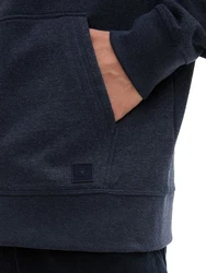 TOM TAILOR Sweatshirt Sweatjacke Dunkelblau/Hellblau