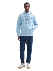 TOM TAILOR Kapuzensweatshirt Hoodie Hellblau/Blau