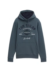 TOM TAILOR Kapuzensweatshirt Hoodie Dunkelblau/Blau/Grau/Hellblau