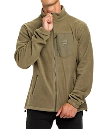 Kurzjacke Fleecejacke mit Stehkragen - PAXTON Olivgrn