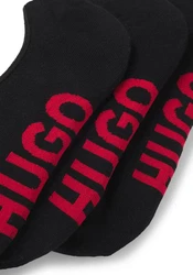 HUGO Flinge SL LOGO CC (3-Paar) Rot/Schwarz