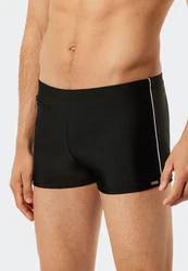 Schiesser Badeshorts Beach Shorts Komfort Schwarz/Creme