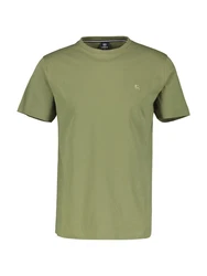 LERROS T-Shirt Logoprägung an der Brust Dunkelgrün/Grün/Khaki
