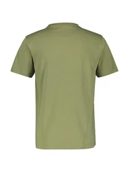 LERROS T-Shirt Logoprägung an der Brust Dunkelgrün/Grün/Khaki