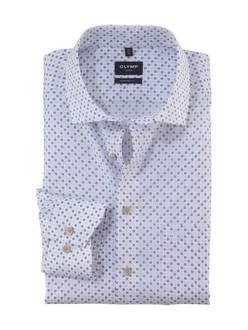 OLYMP Businesshemd Luxor modern fit Grau/Creme/Hellblau/Dunkelblau/Blau
