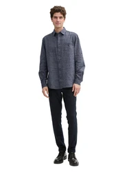 TOM TAILOR Hemd Grau/Dunkelblau/Hellblau/Hellgrau