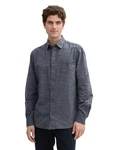 TOM TAILOR Hemd Grau/Dunkelblau/Hellblau/Hellgrau