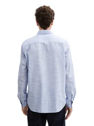 TOM TAILOR Hemd Grau/Dunkelblau/Hellblau