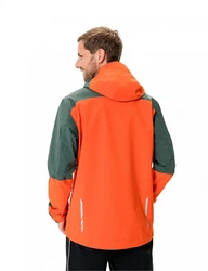 VAUDE Outdoorjacke Mens Moab Rain Jacket Orange/Grün