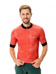 VAUDE Kurzarmshirt Mens Furka Full-zip Tricot Herren Rot/Orange/Dunkelrot