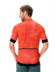 VAUDE Kurzarmshirt Mens Furka Full-zip Tricot Herren Rot/Orange/Dunkelrot