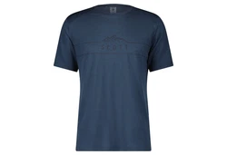 Scott Kurzarmshirt M Defined Merino S/sl Shirt Herren Dunkelblau/Blau/Hellblau
