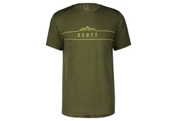 Scott Kurzarmshirt M Defined Merino S/sl Shirt Herren Dunkelgrün