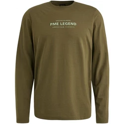 PME LEGEND Langarmshirt Dunkelgrün/Khaki