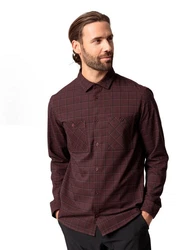 VAUDE Langarmhemd Mens Jerpen Long-sleeve Shirt Dunkelrot/Bordeaux/Rot/Braun