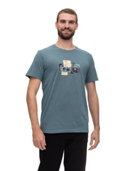 Ragwear Kurzarmshirt Blau/Grau