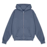 Pegador Kapuzenpullover Colne Logo Oversized Sweatjacke Blau/Dunkelblau/Grau