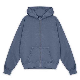 Pegador Kapuzenpullover Colne Logo Oversized Sweatjacke Blau/Dunkelblau/Grau Pegador Kapuzenpullover Colne Logo Oversized Sweatjacke Blau/Dunkelblau/Grau