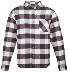 Dolomite Langarmhemd Flanell Check Shirt Lila/Dunkelblau/Bordeaux