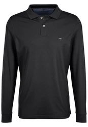 FYNCH-HATTON Langarmshirt Polo Dunkelgrau/Schwarz/Grau/Beige