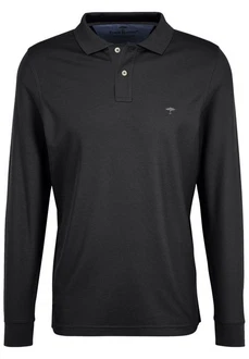 FYNCH-HATTON Langarmshirt Polo Dunkelgrau/Schwarz/Grau/Beige FYNCH-HATTON Langarmshirt Polo Dunkelgrau/Schwarz/Grau/Beige