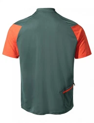 VAUDE Kurzarmshirt Mens Ledro Shirt Herren Radtrikot Grün/Rot/Orange/Dunkelgrün