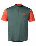 VAUDE Kurzarmshirt Mens Ledro Shirt Herren Radtrikot Grün/Rot/Orange/Dunkelgrün