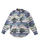 Billabong Langarmhemd Furnace Flannel Herren Blau/Dunkelblau/Lila/Grau