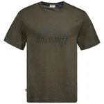 Dolomite M Cristallo Merino Kurzarmshirt Dunkelgrün/Khaki