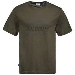 Dolomite M Cristallo Merino Kurzarmshirt Dunkelgrün/Khaki