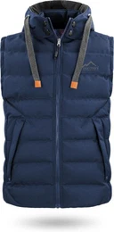Steppweste Herren Winter-Steppweste Yuquot Wattierte Winterweste Bodywarmer Outdoor Weste mit Kapuze