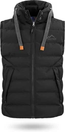 Steppweste Herren Winter-Steppweste Yuquot Wattierte Winterweste Bodywarmer Outdoor Weste mit Kapuze