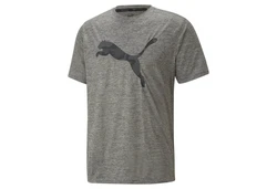 CARE OF BY PUMA Kurzarmshirt Train Fav Heather Cat Tee Herren Dunkelgrau/Grau/Hellgrau