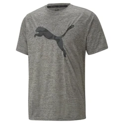 CARE OF BY PUMA Kurzarmshirt Train Fav Heather Cat Tee Herren Dunkelgrau/Grau/Hellgrau