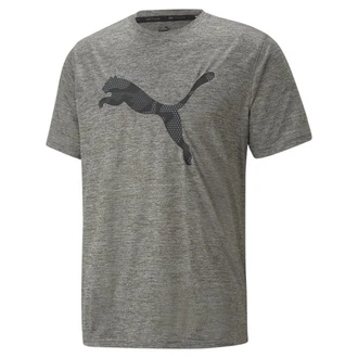 CARE OF BY PUMA Kurzarmshirt Train Fav Heather Cat Tee Herren Dunkelgrau/Grau/Hellgrau