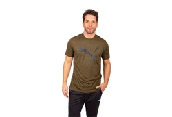 CARE OF BY PUMA Kurzarmshirt Train Fav Heather Cat Tee Herren Braun