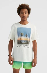 O'Neill Kurzarmshirt Loren T-shirt Herren Weiß/Creme/Beige/Hellblau