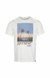 O'Neill Kurzarmshirt Loren T-shirt Herren Weiß/Creme/Beige/Hellblau