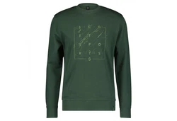 Scott Hoodie Casual L/sl Crewneck Herren Grün/Dunkelgrün